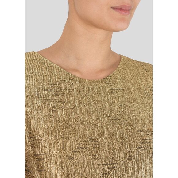 Oscar De La Renta Metallic Sleeveless Dress Size: M | US 6 - Picture 4 of 7